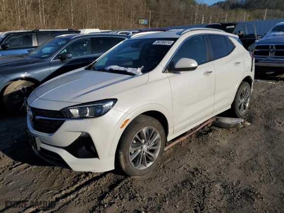 2023 Buick Encore GX Select with VIN KL4MMDSLXPB036498, listed as a Copart auction lot 84798374 with 11,630 mi miles and Salvage Title. Bid and sale history available at carsss.com. Image 1.