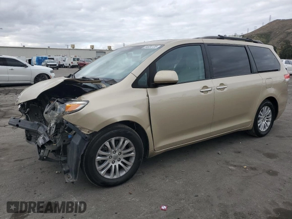 2011 Toyota Sienna XLE AAS with VIN 5TDYK3DC7BS110854, listed as a Copart auction lot 54604135 with 161,612 mi miles and Salvage Title. Bid and sale history available at DreamBid. Image 1.