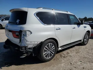 2022 Nissan Armada SV with VIN JN8AY2AD9N9675220, listed as a Copart auction lot 47884005 with 63,800 mi miles and Salvage Title. Bid and sale history available at carsss.com. Image 3.