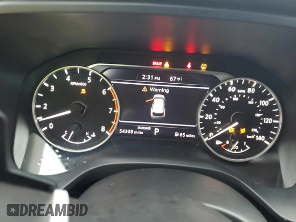 2021 Nissan Rogue S with VIN 5N1AT3AA7MC848414, listed as a Copart auction lot 55517355 with 54,338 mi miles and Salvage title. Bid and sale history available at DreamBid. Image 9.