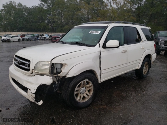 2004 Toyota Sequoia Limited with VIN 5TDZT38A84S211091, listed as a Copart auction lot 86263004 with 291,313 mi miles and Salvage Title. Bid and sale history available at carsss.com. Image 1.