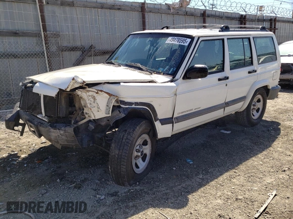 1999 Jeep Cherokee Sport with VIN 1J4FT68S9XL627003, listed as a Copart auction lot 49478595 with 320,444 mi miles and Salvage title. Bid and sale history available at DreamBid. Image 1.