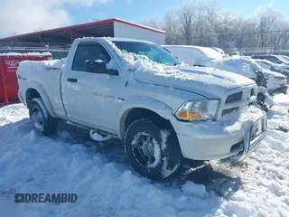 2012 Ram 1500 Express with VIN 3C6JD7AT1CG124635, listed as a IAAI auction lot 41242405 with 96,248 mi miles. Bid and sale history available at carsss.com. Image 1.