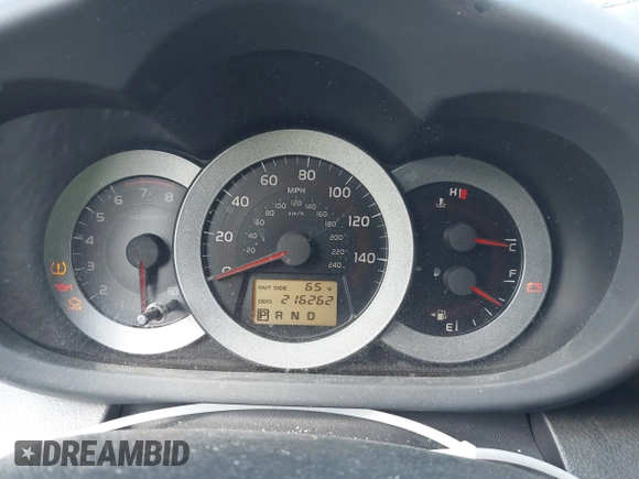2006 Toyota RAV4 Sport with VIN JTMZK32VX65000076, listed as a IAAI auction lot 41904226 with 216,262 mi miles. Bid and sale history available at carsss.com. Image 7.