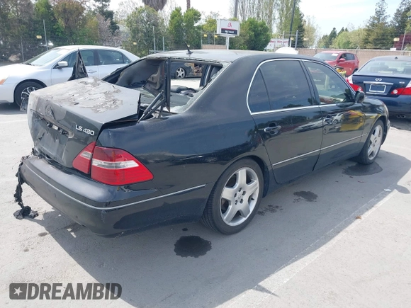 2004 Lexus LS 430 with VIN JTHBN36F740150599, listed as a IAAI auction lot 42056041 with 279,382 mi miles and . Bid and sale history available at DreamBid. Image 4.