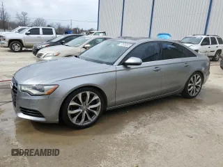 2014 Audi A6 Premium Plus with VIN WAUFMAFC7EN082452, listed as a Copart auction lot 47685855 with 168,957 mi miles and Salvage title. Bid and sale history available at DreamBid. Image 1.