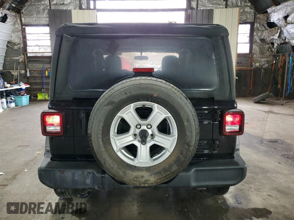 2021 Jeep Wrangler Willys with VIN 1C4HJXAGXMW627781, listed as a Copart auction lot 73306724 with 28,633 mi miles and Salvage title. Bid and sale history available at DreamBid. Image 6.