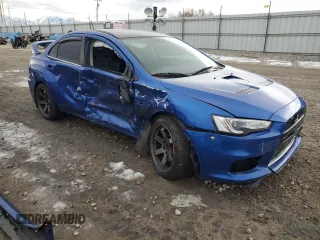 2008 Mitsubishi Lancer Evolution GSR with VIN JA3AW86V38U049989, listed as a Copart auction lot 84926554 with 99,312 mi miles and Salvage Title. Bid and sale history available at carsss.com. Image 4.