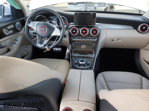 2017 Mercedes-Benz C 300 with VIN WDDWF4KB4HR245864, listed as a Copart auction lot 88563675 with 120,988 mi miles and Salvage Title. Bid and sale history available at carsss.com. Image 8.