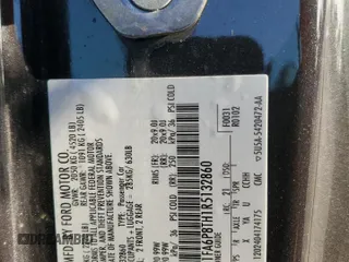 2024 Ford Mustang EcoBoost with VIN 1FA6P8TH1R5132860, listed as a Copart auction lot 52870255 with 10,942 mi miles and Salvage Title. Bid and sale history available at DreamBid. Image 13.
