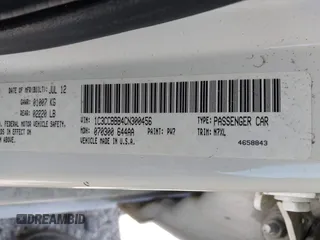 2012 Chrysler 200 Touring with VIN 1C3CCBBB4CN300456, listed as a IAAI auction lot 41775508 with 130,850 mi miles and . Bid and sale history available at DreamBid. Image 9.