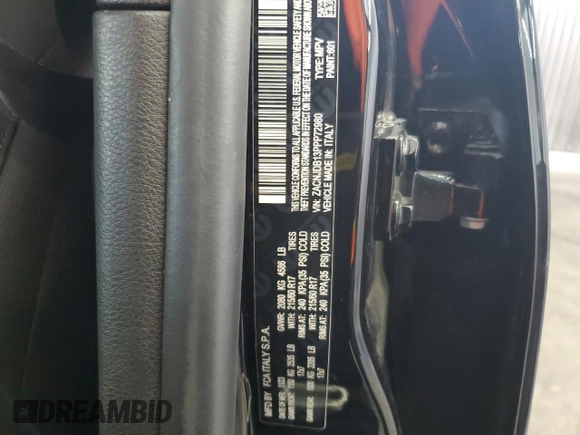 2023 Jeep Renegade Latitude with VIN ZACNJDB13PPP72980, listed as a Copart auction lot 64280525 with 30,850 mi miles and Salvage title. Bid and sale history available at DreamBid. Image 12.