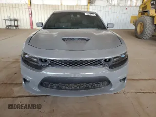 2019 Dodge Charger Scat Pack with VIN 2C3CDXGJ7KH697114, listed as a Copart auction lot 55152705 with 47,322 mi miles and Clean Title. Bid and sale history available at DreamBid. Image 5.