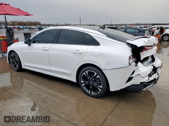 2021 Kia K5 GT-Line with VIN 5XXG64J22MG047524, listed as a Copart auction lot 47559185 with 98,948 mi miles and Salvage Title. Bid and sale history available at carsss.com. Image 2.