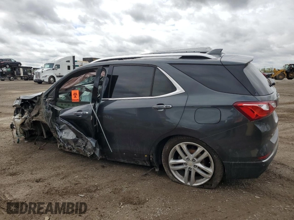 2019 Chevrolet Equinox Premier with VIN 2GNAXYEX4K6102892, listed as a Copart auction lot 55330855 with Not provided miles and Non repairable. Bid and sale history available at DreamBid. Image 2.