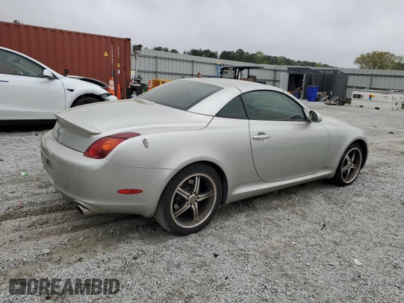 2002 Lexus SC with VIN JTHFN48YX20022795, listed as a Copart auction lot 51084905 with 195,150 mi miles and Salvage Title. Bid and sale history available at carsss.com. Image 3.