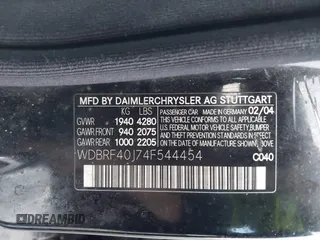 2004 Mercedes-Benz C 230 Kompressor with VIN WDBRF40J74F544454, listed as a IAAI auction lot 41567152 with 193,033 mi miles and . Bid and sale history available at DreamBid. Image 9.
