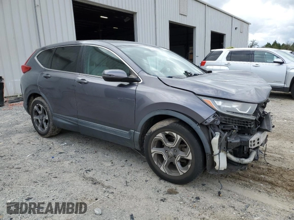 2018 Honda CR-V EX with VIN 7FARW1H58JE003313, listed as a Copart auction lot 46447155 with Not Provided miles and Salvage Title. Bid and sale history available at DreamBid. Image 4.
