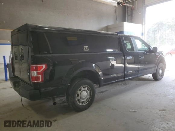 2018 Ford F-150 XL with VIN 1FTEX1E56JKE87237, listed as a Copart auction lot 48954505 with 184,784 mi miles and Salvage Title. Bid and sale history available at carsss.com. Image 3.