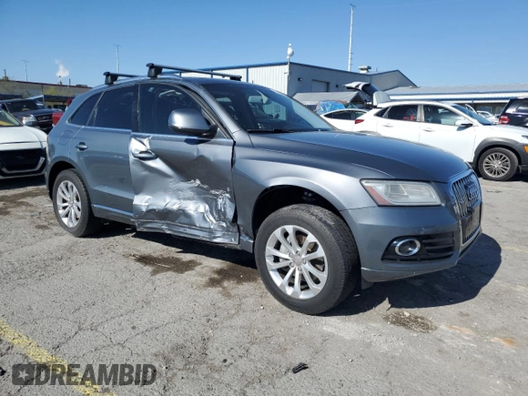2014 Audi Q5 Premium Plus with VIN WA1LFAFP5EA083331, listed as a Copart auction lot 56058375 with 138,065 mi miles and Salvage title. Bid and sale history available at DreamBid. Image 4.