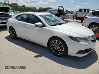 2015 Acura TLX V6 with VIN 19UUB2F30FA014347, listed as a Copart auction lot 55644404 with 134,573 mi miles. Bid and sale history available at carsss.com. Image 4.