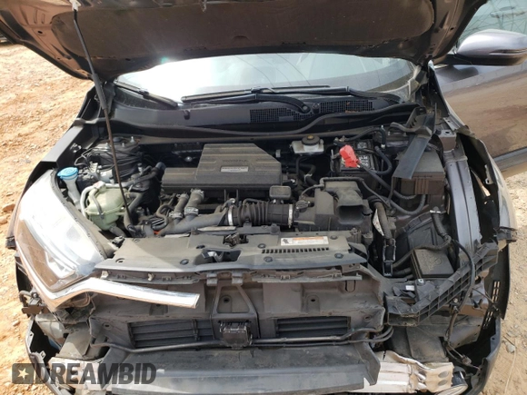 2017 Honda CR-V EX-L with VIN 7FARW1H87HE004506, listed as a Copart auction lot 52672355 with 43,519 mi miles and Salvage Title. Bid and sale history available at DreamBid. Image 14.
