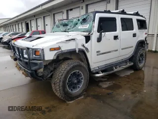 2003 Hummer H2 with VIN 5GRGN23U43H128269, listed as a Copart auction lot 47992444 with 153,360 mi miles and Salvage Title. Bid and sale history available at carsss.com. Image 1.