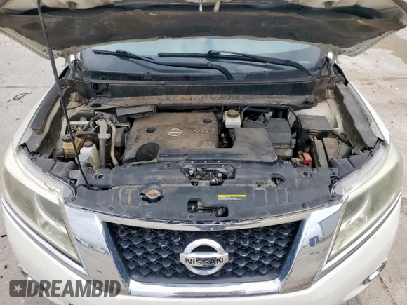 2013 Nissan Pathfinder Platinum with VIN 5N1AR2MM1DC645629, listed as a Copart auction lot 58501165 with 172,776 mi miles and Clean title. Bid and sale history available at DreamBid. Image 12.