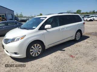 2017 Toyota Sienna XLE с VIN 5TDDZ3DC4HS160369, выставлен на аукционе Copart как лот 56485845 с пробегом 94 181 миль миль и Списание • Salvage title. История ставок и продаж доступна на DreamBid. Изображение 1.