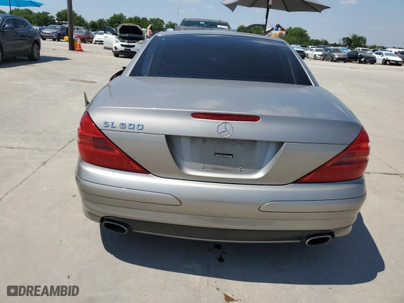 2003 Mercedes-Benz SL-Class with VIN WDBSK75F53F055343, listed as a Copart auction lot 59040214 with 107,014 mi miles and Salvage Title. Bid and sale history available at carsss.com. Image 6.