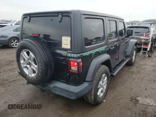 2019 Jeep Wrangler Unlimited Sport with VIN 1C4HJXDG8KW603584, listed as a Copart auction lot 86677784 with 85,182 mi miles and Salvage title. Bid and sale history available at DreamBid. Image 3.
