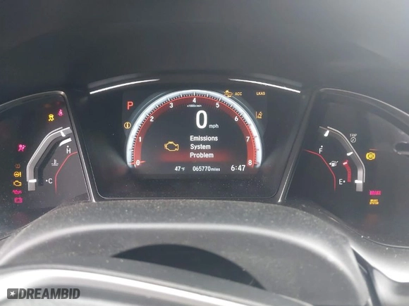 2018 Honda Civic Hatchback Sport Touring with VIN SHHFK7H93JU223988, listed as a IAAI auction lot 41824281 with 65,770 mi miles. Bid and sale history available at carsss.com. Image 7.