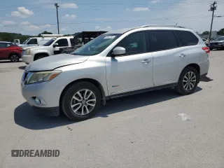 2014 Nissan Pathfinder Platinum Hybrid with VIN 5N1CR2MN0EC659394, listed as a Copart auction lot 66457765 with 208,170 mi miles and Clean title. Bid and sale history available at DreamBid. Image 1.