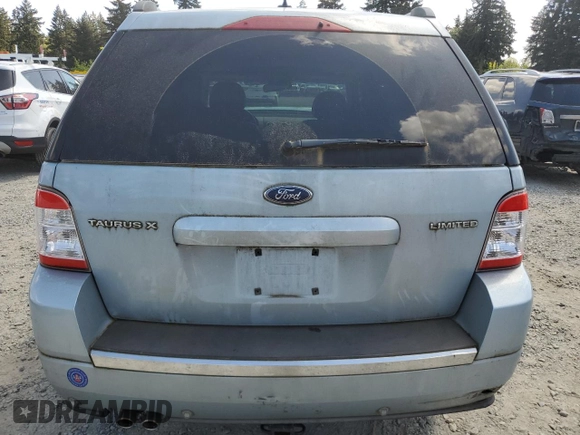 2008 Ford Taurus X Limited with VIN 1FMDK03W98GA02145, listed as a Copart auction lot 56323005 with 132,913 mi miles and Salvage Title. Bid and sale history available at DreamBid. Image 6.