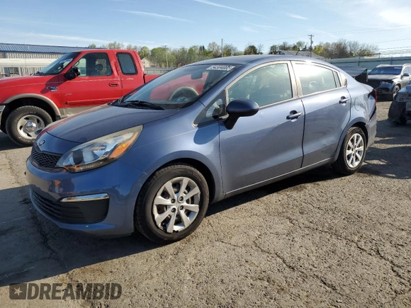 2016 Kia Rio LX with VIN KNADM4A30G6684798, listed as a Copart auction lot 54304005 with 49,719 mi miles and Salvage Title. Bid and sale history available at DreamBid. Image 1.