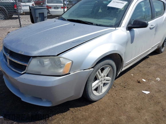 2008 Dodge Avenger SXT with VIN 1B3LC56K28N684317, listed as a IAAI auction lot 41988986 with 241,325 mi miles and . Bid and sale history available at DreamBid. Image 6.
