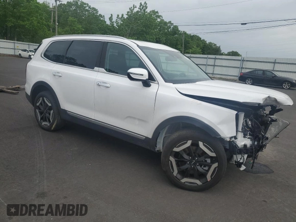 2025 Kia Telluride S z VIN 5XYP6DGC8SG602937, wystawiony jako Copart lot #57142385 z przebiegiem 4 297 mil mil oraz Szkoda całkowita • Salvage title. Historia ofert i sprzedaży dostępna na DreamBid. Obrazek 4.