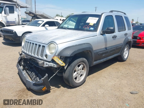 2007 Jeep Liberty Sport with VIN 1J4GK48K87W722615, listed as a IAAI auction lot 42055503 with 244,118 mi miles. Bid and sale history available at carsss.com. Image 17.