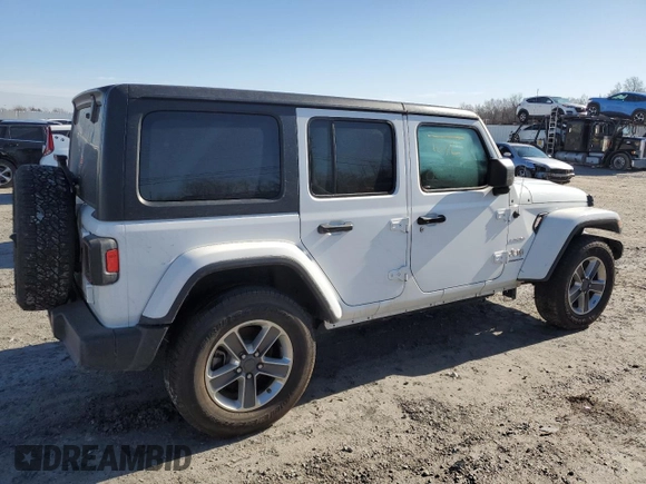 2023 Jeep Wrangler Sahara with VIN 1C4HJXEN1PW505291, listed as a Copart auction lot 41424595 with 0 mi miles and Non Repairable. Bid and sale history available at carsss.com. Image 3.