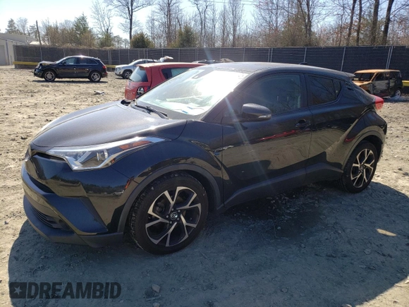 2019 Toyota C-HR XLE with VIN JTNKHMBX9K1062217, listed as a Copart auction lot 48850575 with 80,260 mi miles and Salvage Title. Bid and sale history available at DreamBid. Image 1.