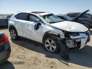 2017 Lexus NX 200t with VIN JTJBARBZ5H2135851, listed as a Copart auction lot 61858585 with 59,879 mi miles and Salvage title. Bid and sale history available at DreamBid. Image 4.