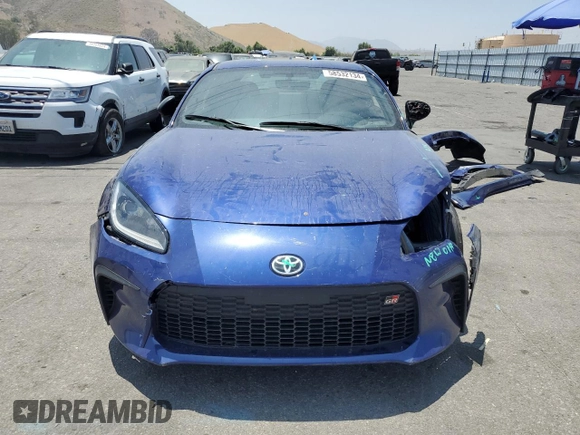 2022 Toyota GR86 Premium with VIN JF1ZNBF13N8758546, listed as a Copart auction lot 58532134 with 35,481 mi miles and Salvage Title. Bid and sale history available at carsss.com. Image 5.