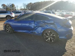 2018 Honda Civic Si Coupe with VIN 2HGFC3A54JH757074, listed as a Copart auction lot 80160644 with 121,333 mi miles and Salvage Title. Bid and sale history available at carsss.com. Image 2.