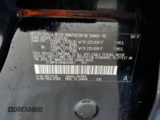 2017 Toyota RAV4 XLE with VIN 2T3WFREVXHW404951, listed as a Copart auction lot 54885355 with 126,791 mi miles and Salvage Title. Bid and sale history available at DreamBid. Image 14.