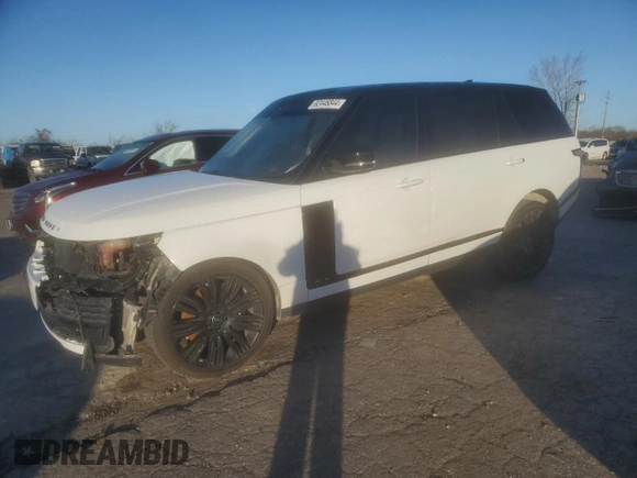 2021 Land Rover Range Rover z VIN SALGS5SE2MA424318, wystawiony jako Copart lot #82446844 z przebiegiem 55 812 mil mil oraz Szkoda całkowita • Salvage title. Historia ofert i sprzedaży dostępna na DreamBid. Obrazek 1.
