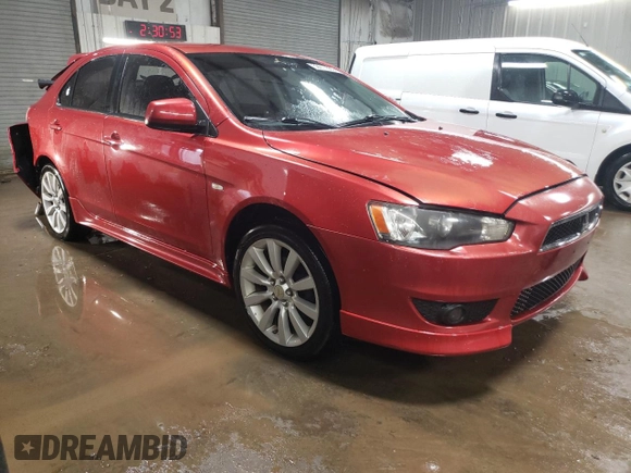 2010 Mitsubishi Lancer GTS with VIN JA32X8HW8AU004043, listed as a Copart auction lot 52017665 with 129,846 mi miles and Salvage Title. Bid and sale history available at DreamBid. Image 4.