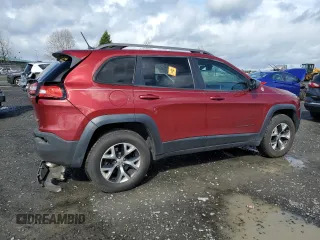 2015 Jeep Cherokee Trailhawk with VIN 1C4PJMBS9FW544133, listed as a Copart auction lot 51000485 with 96,146 mi miles and Salvage Title. Bid and sale history available at carsss.com. Image 3.