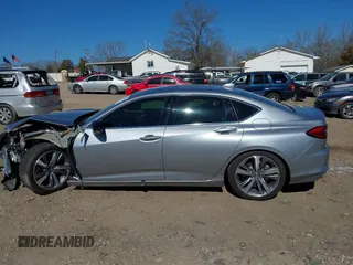 2021 Acura TLX w/Advance Package with VIN 19UUB5F68MA007218, listed as a IAAI auction lot 41693746 with 14,965 mi miles. Bid and sale history available at carsss.com. Image 14.