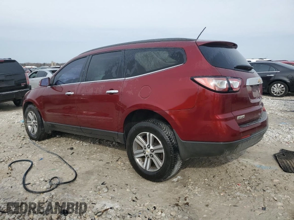 2015 Chevrolet Traverse LT with VIN 1GNKRGKDXFJ246278, listed as a Copart auction lot 49913835 with 139,782 mi miles and Clean Title. Bid and sale history available at carsss.com. Image 2.
