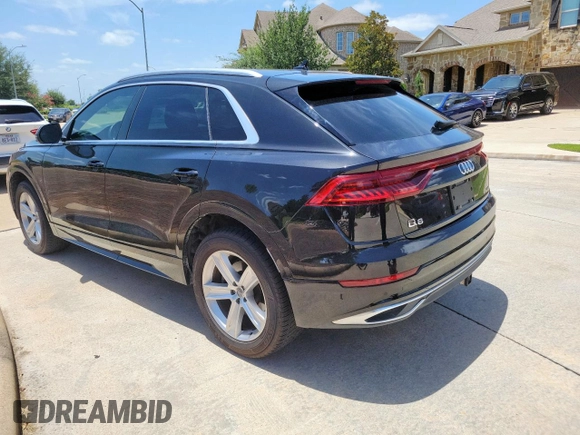 2019 Audi Q8 Premium with VIN WA1AVAF14KD021323, listed as a Copart auction lot 65992915 with 69,379 mi miles and Clean title. Bid and sale history available at DreamBid. Image 3.